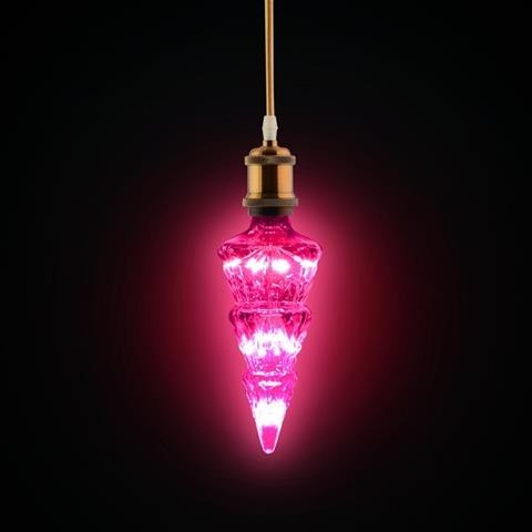 

Лампа светодиодная декоративная Horoz Electric PINE LED 2Вт 175Лм Е27 розовый свет (001-059-0002-060)