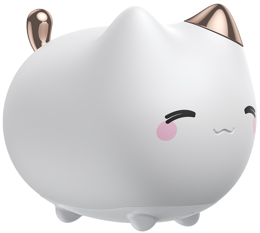 

Ночной детский светильник Baseus Cute Series Kitty Silicone с встроенным акуумулятором 1100 mAh Белый