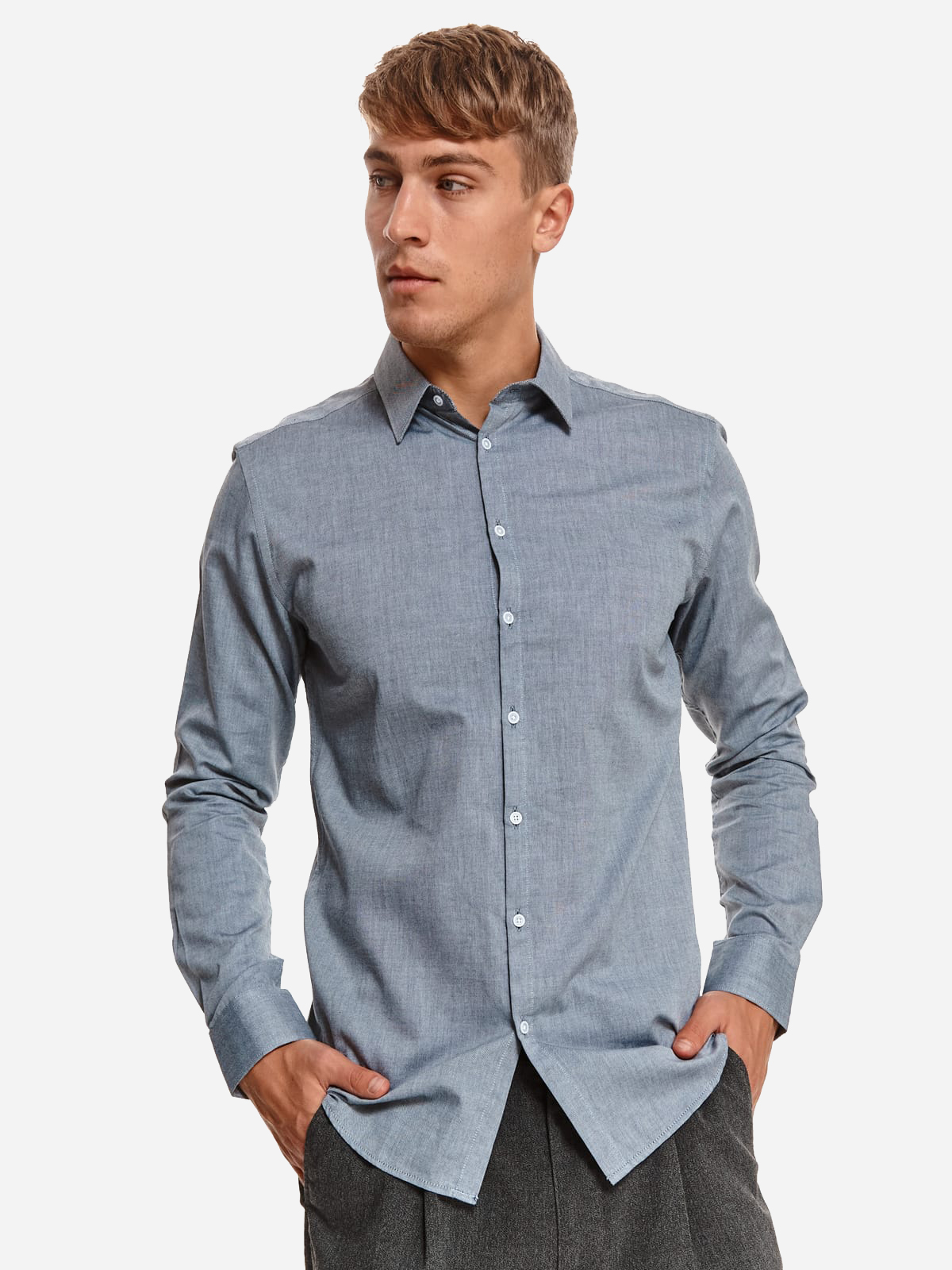 

Рубашка Top Secret SKL3211SZ / Серая, Рубашка Top Secret SKL3211SZ 44/45 Серая