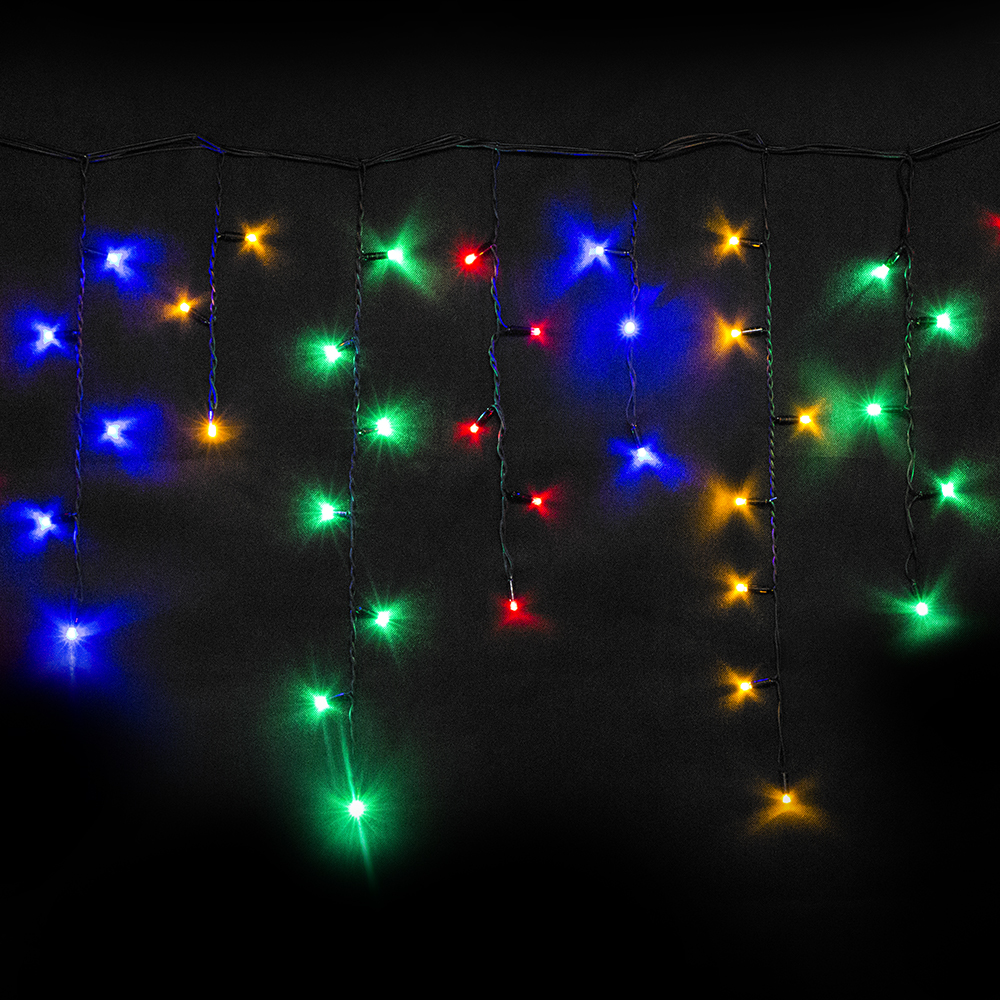 

Светодиодная гирлянда бахрома интерьерная LED YF для украшения мероприятий декора двора и жилых помещений 5.5 м от сети Многоцветная (YF_801168_f5)