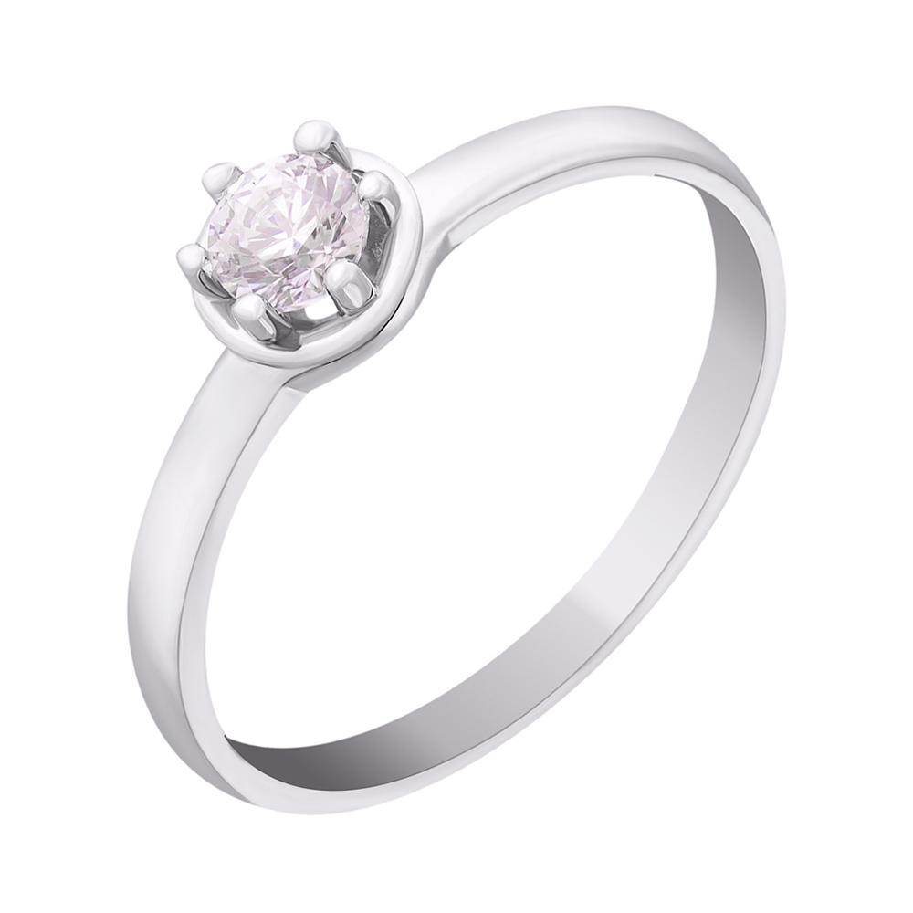 

Кольцо из белого золота с фианитом S Zirconia 000010271 16.5 размера
