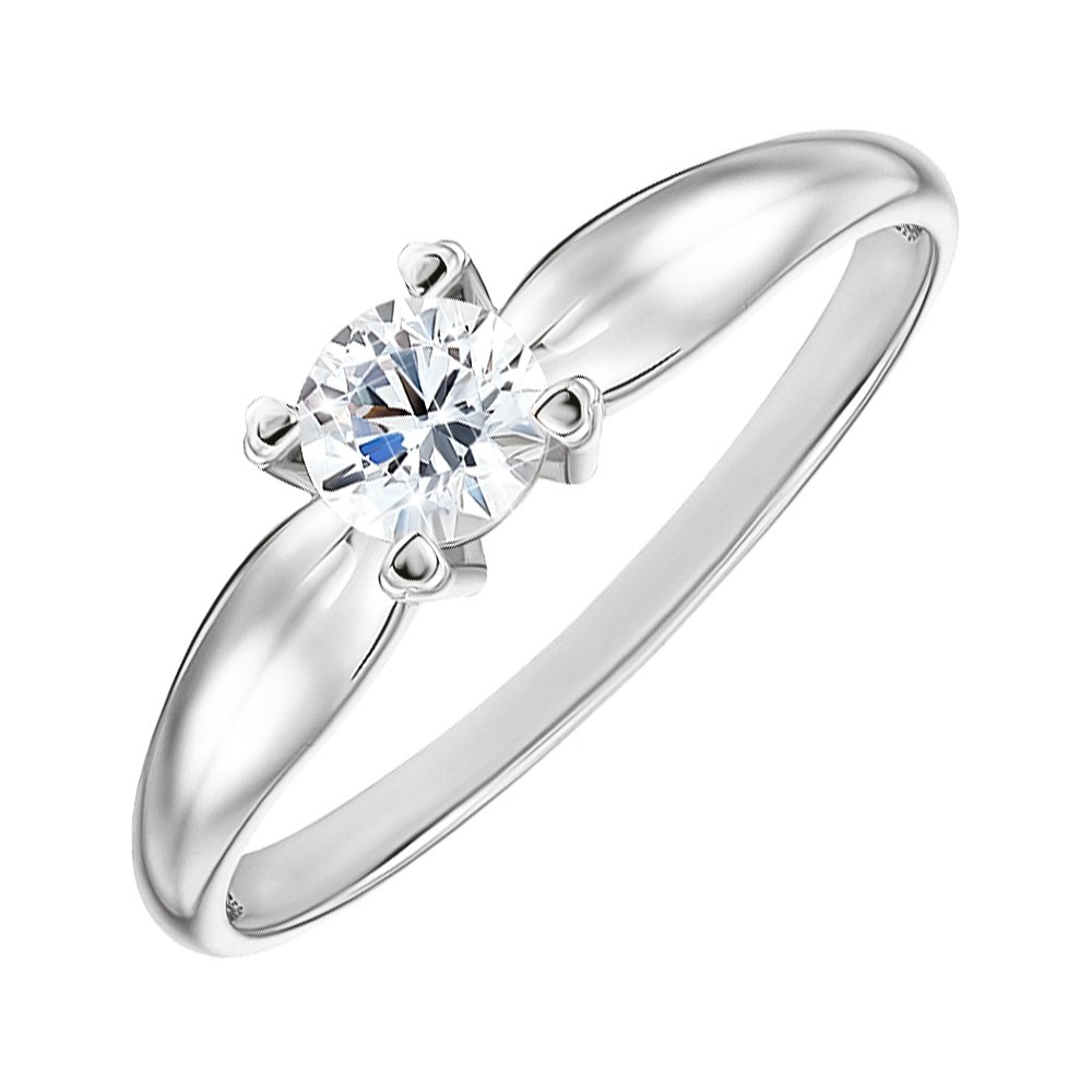 

Кольцо из белого золота с фианитом S Zirconia 000149164 17.5 размера