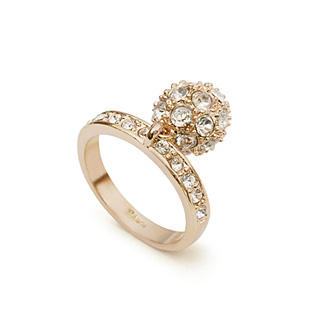 

Кольцо с кристаллами Сваровски 5114342 Showfay 17 размер Белый