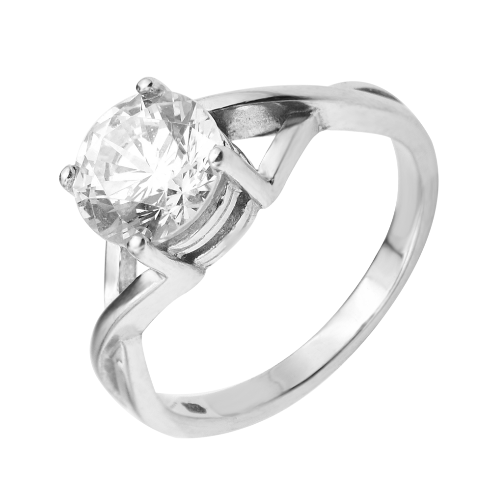 

Серебряное кольцо с фианитом S Zirconia 000127967 17.5 размера