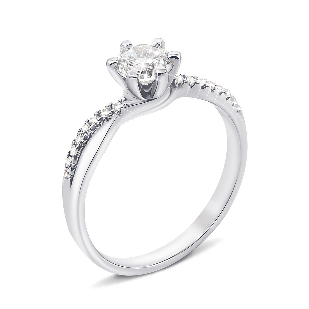 

Серебряное кольцо с фианитами 000135496 16 размера