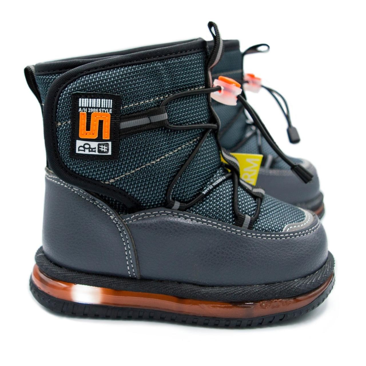 

Сапоги детские для мальчика TOM.M 23р. (стельке 14.5см), серые