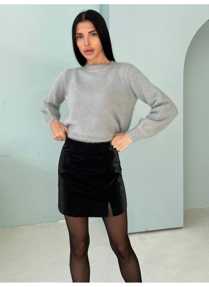 

Свитер Ангора укороченный Modern Boutique серый,  СВ005, Свитер Ангора укороченный Modern Boutique серый, one size СВ005