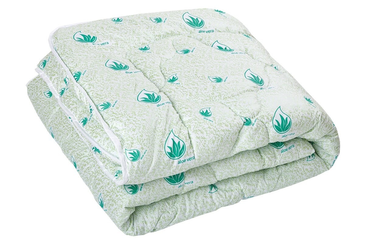 

Антиаллергенное Одеяло Комфорт Плюс Aloe Vera 180X210см Белый