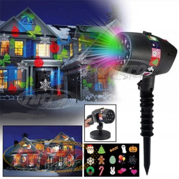 

Уличный проектор Star Shower Slide Show 12 слайдов 220В Usb IP65