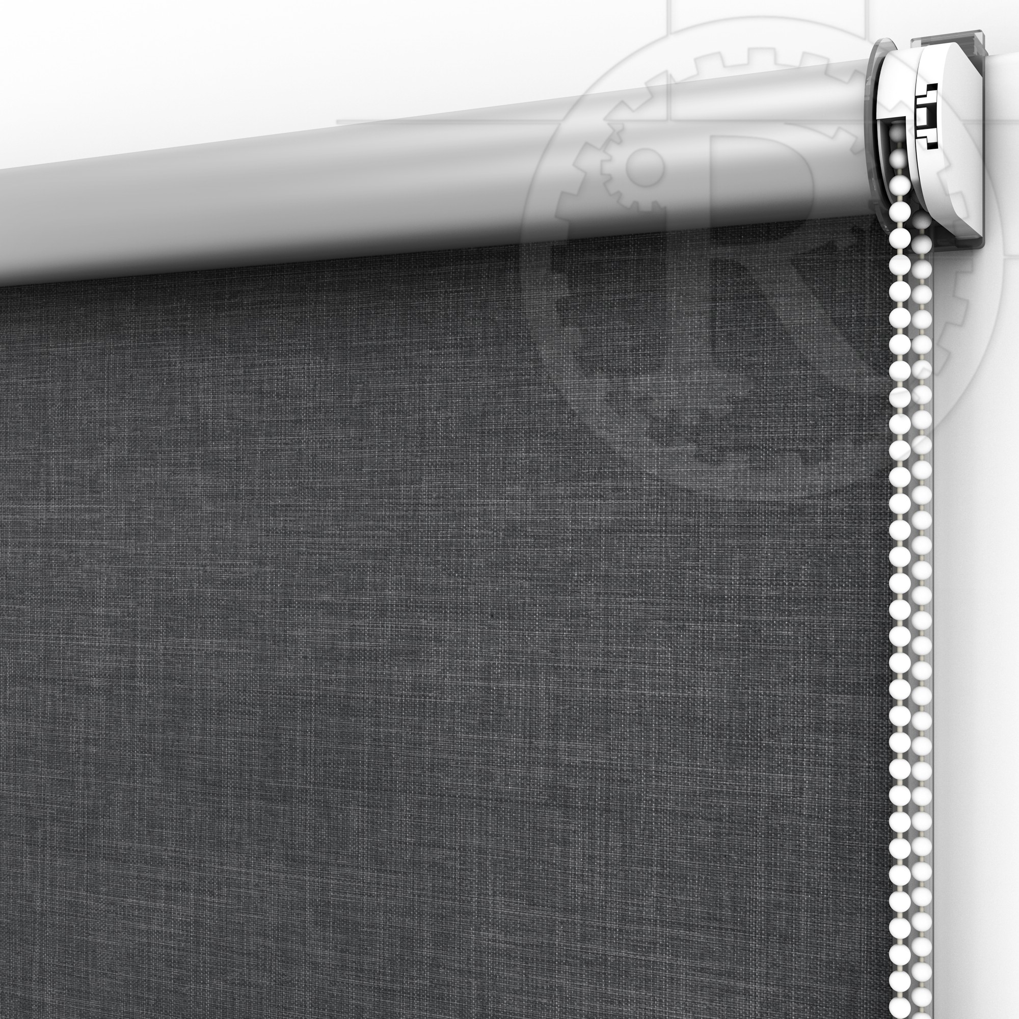

Рулонная штора Блэкаут Melange Silver 9 Dark grey 130 x 160 см