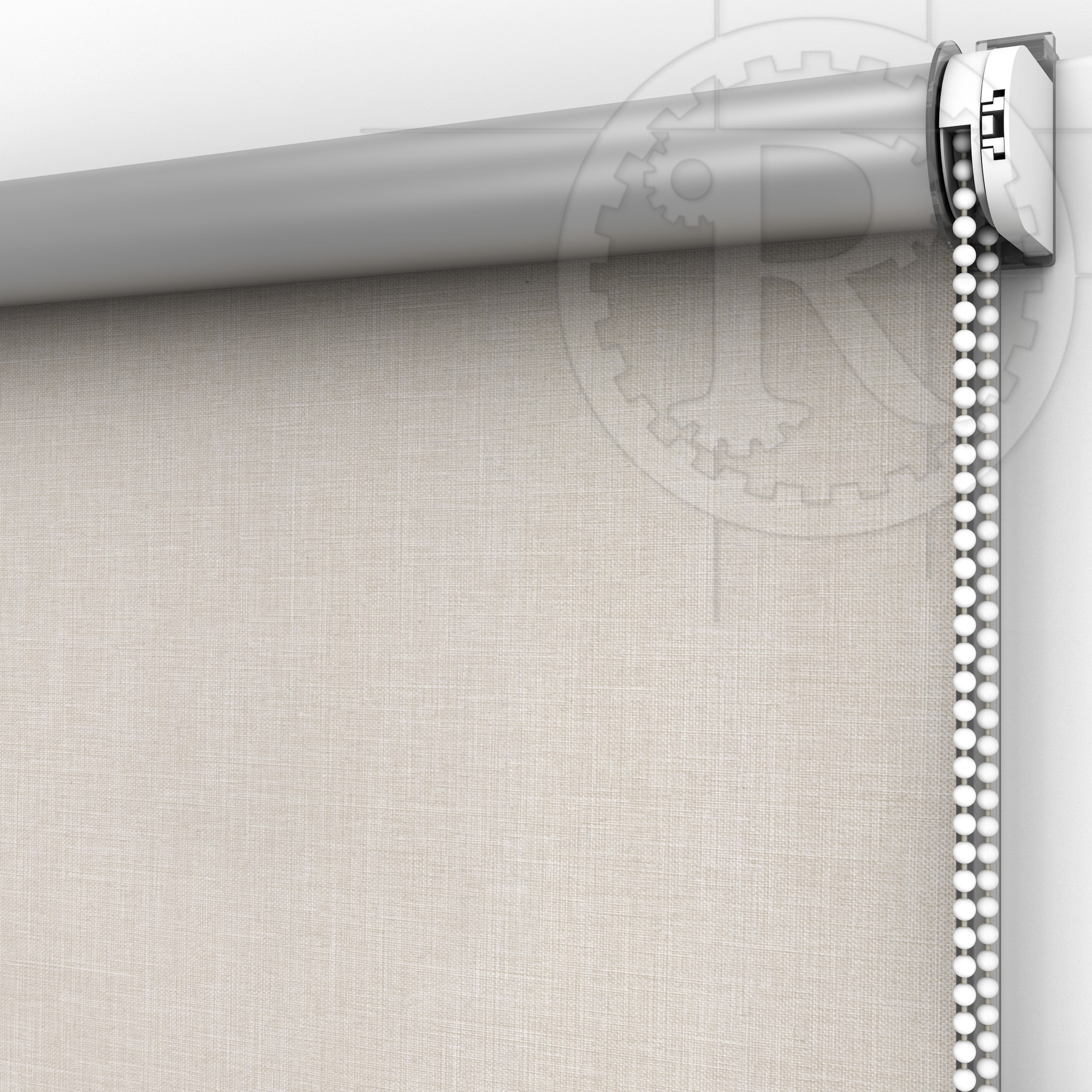 

Рулонная штора Блэкаут Melange Silver 5 Cream 65 x 200 см