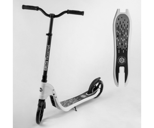 

Самокат двухколесный Best Scooter Super 52753, широкий руль, колеса 200 мм, Белый
