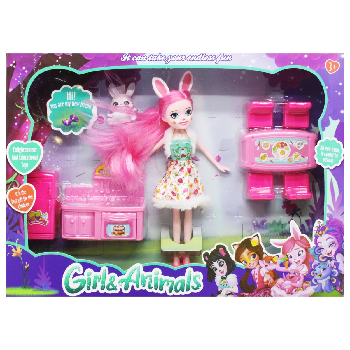 

Кукла Enchantimals Bree Bunny & Twist с кухней MiC (TM333-1D/2D) (174880)
