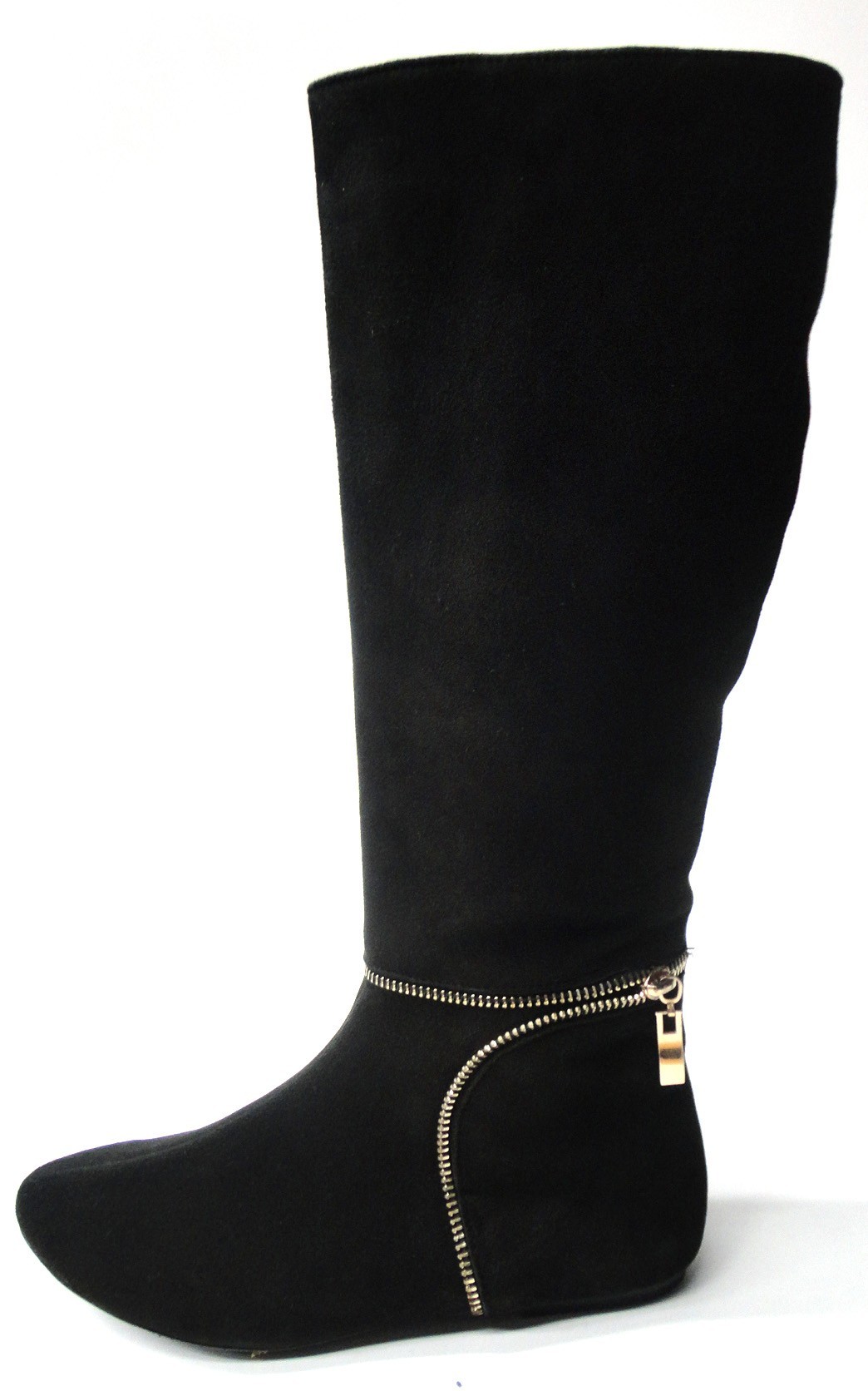 

Сапоги женские демисезонные Rozal 104(77) черные 36 размер натуральный замша подкладка байка