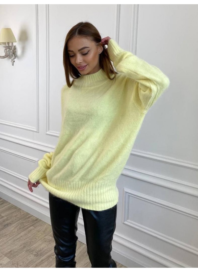

Свитер ангоровый с высоким горлом 9753# Modern Boutique желтый,  СВ9753, Свитер ангоровый с высоким горлом 9753# Modern Boutique желтый, one size СВ9753