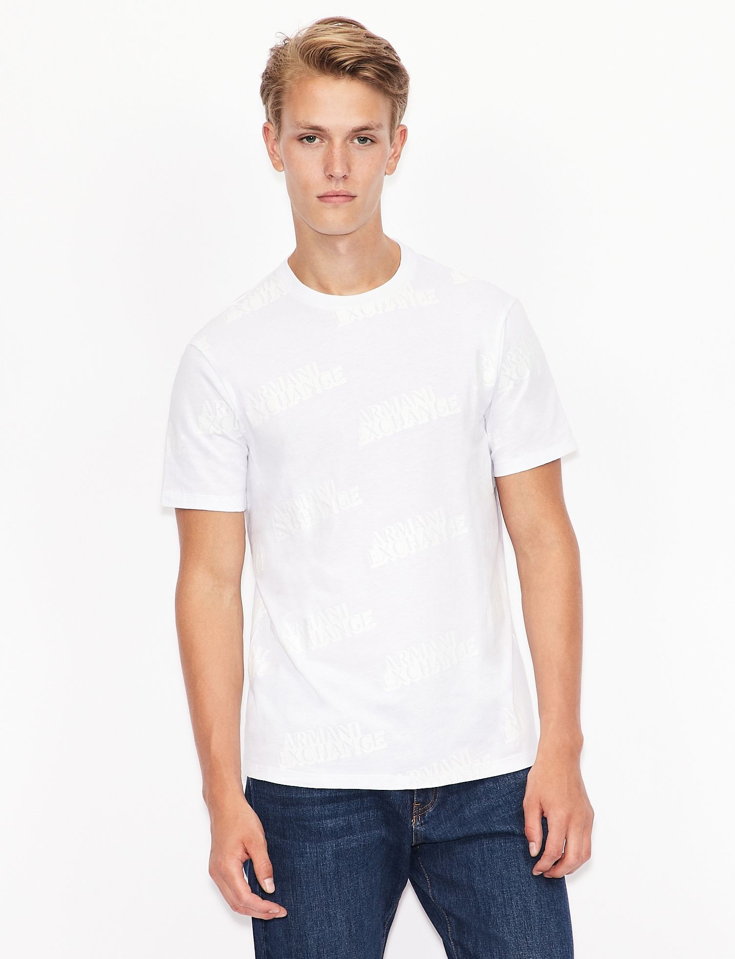 

Мужская футболка Armani Exchange белая, Мужская футболка Armani Exchange белая L