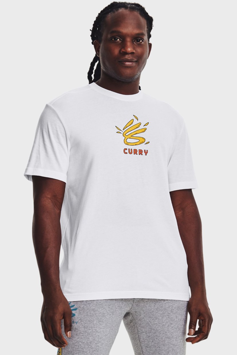 

Мужская белая футболка Curry BIG BIRD AIRPLANE Tee Under Armour XXL 1369623-100