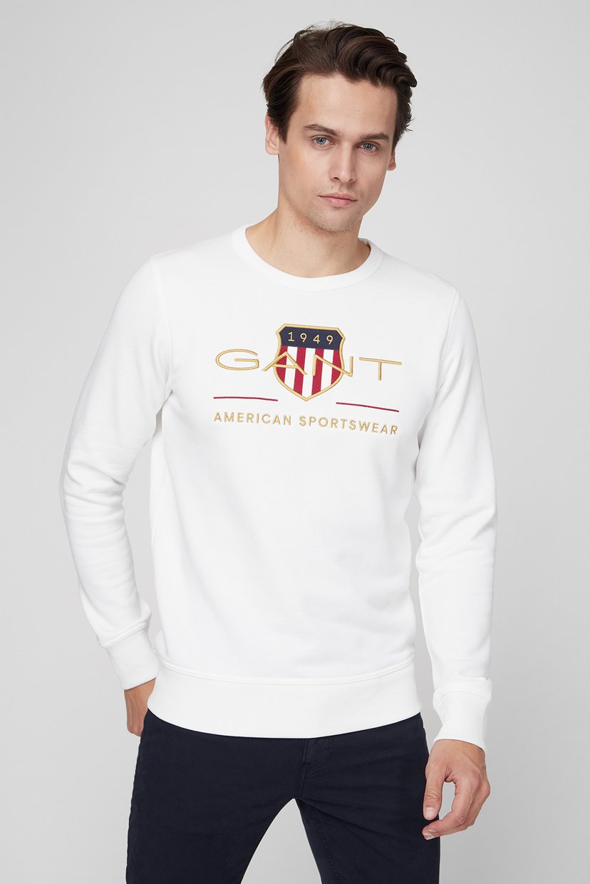 

Мужской белый свитшот Gant  2046071, Мужской белый свитшот Gant L 2046071
