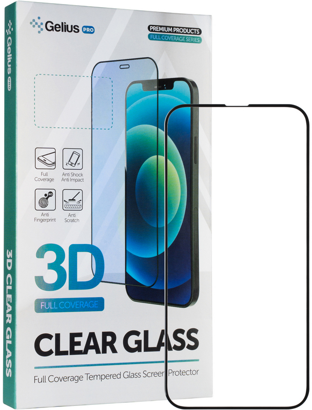 

Защитное стекло Gelius Pro для Apple iPhone 13 Pro Max Black