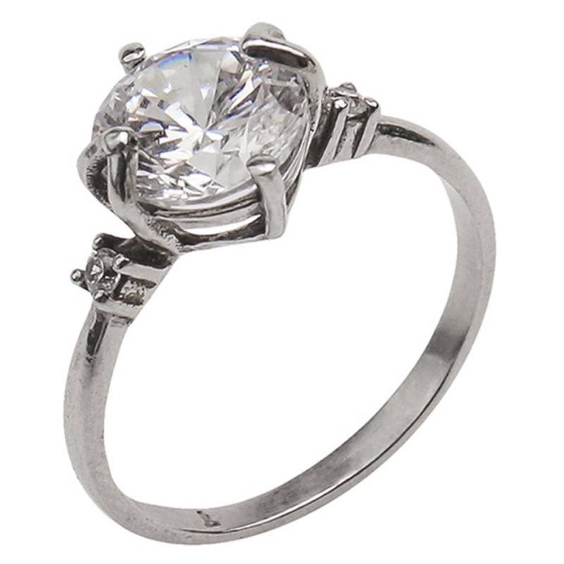 

Кольцо из серебра 1240/1р-CZ-10, 17 размер