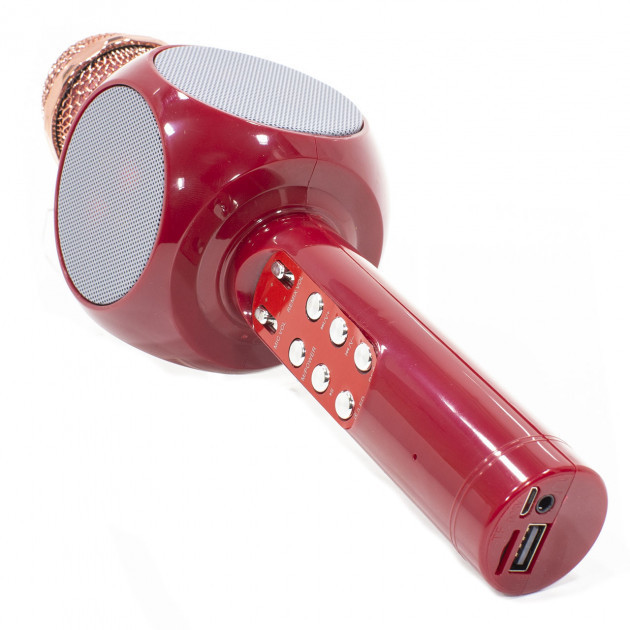 

Беспроводной портативный микрофон с подсветкой WSTER WS-1816 для караоке Bluetooth Red (TOP3434ERYUI)