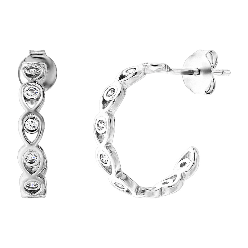 

Серьги-пусеты TOP Silver 520753б