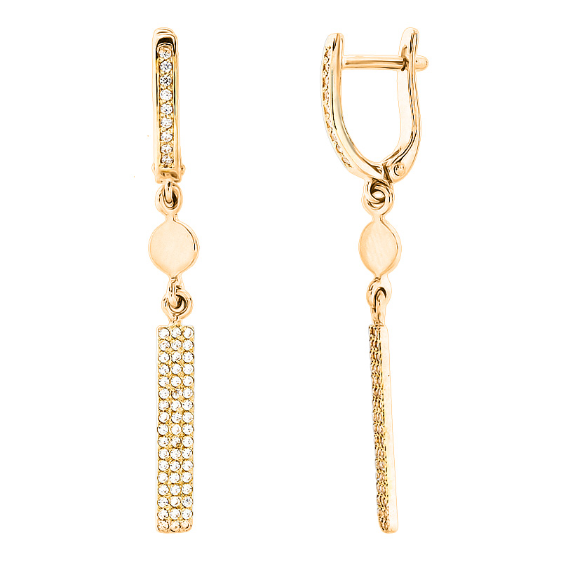 

Серьги-подвески Diamant С2508