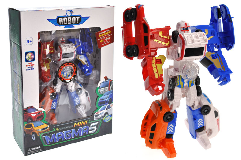 

Трансформер TOBOT MAGMA со светом в коробке A-Toys 339-5C