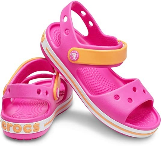 

Босоножки Crocs Crocband, С13, розовые с оранжевым, 30-31