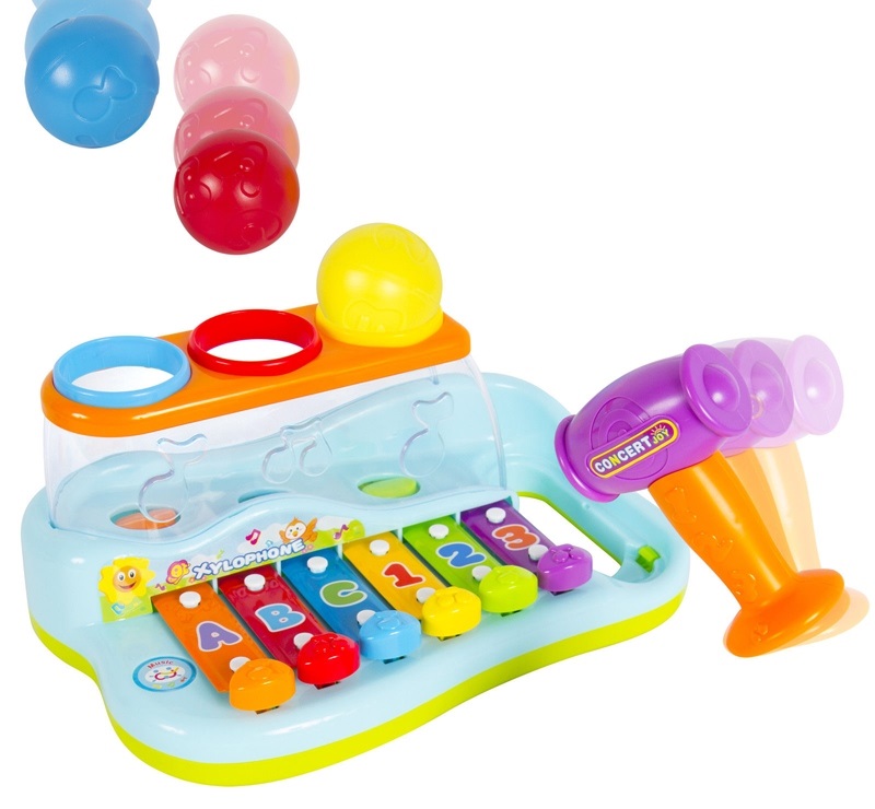 

Развивающая игрушка Hola Toys Ксилофон детский и Стучалка (856)