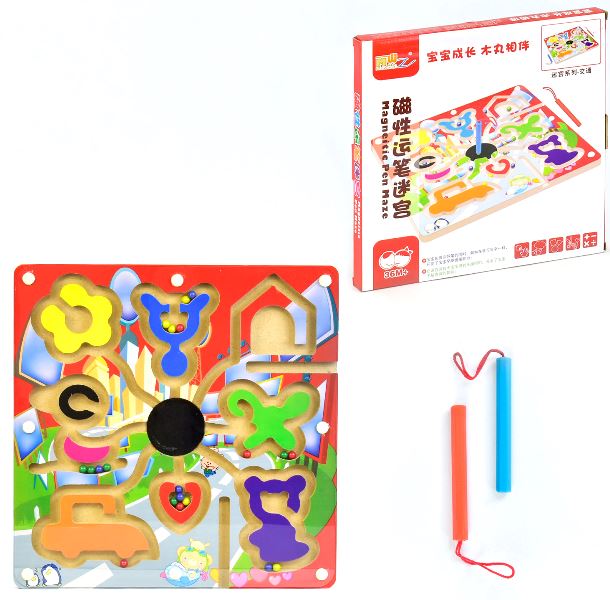 

Деревянная игра Muwanzi Лабиринт с шариками Фигуры (C 31327)