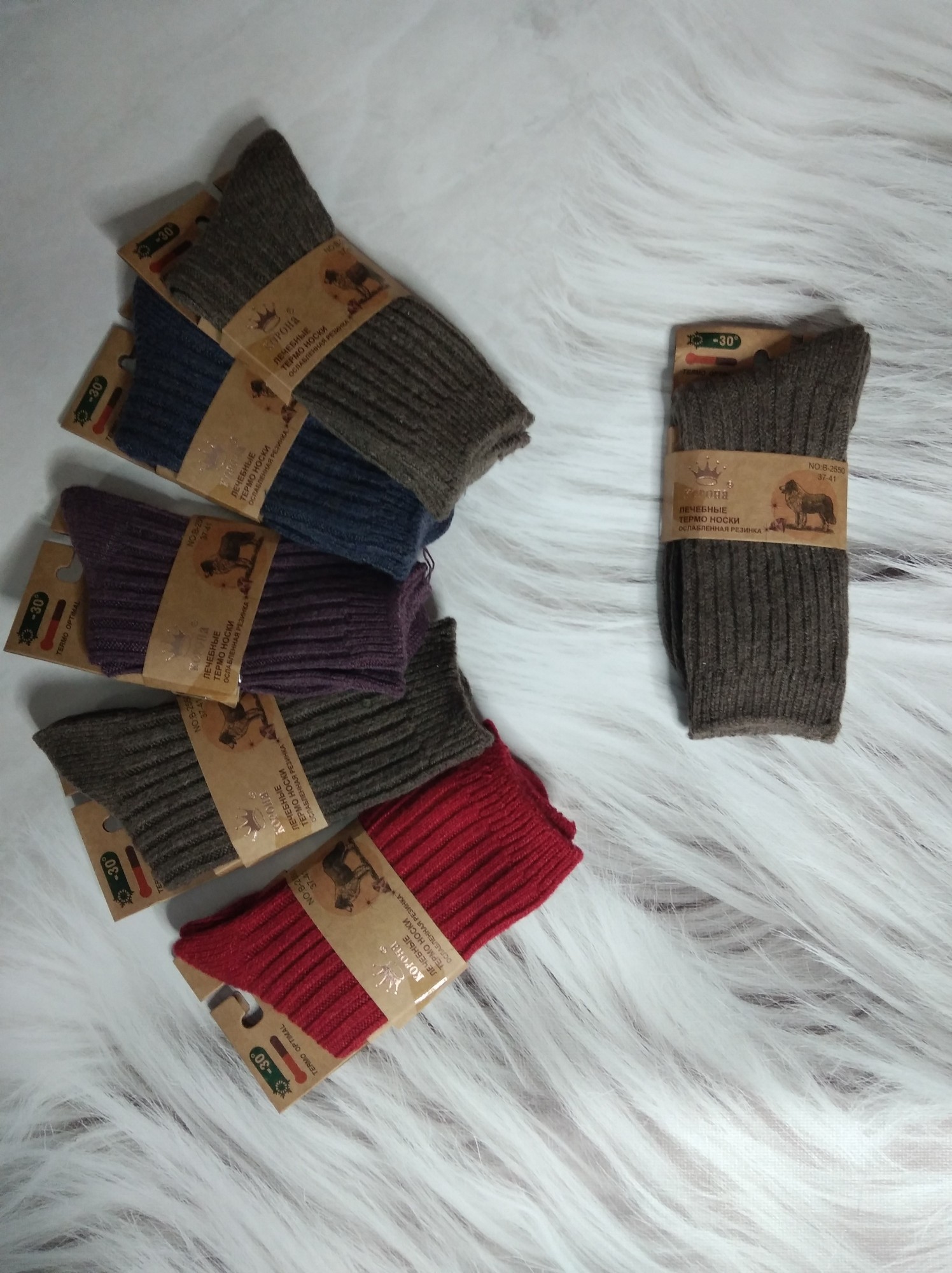 

Женские носки Корона из верблюжьей шерсти 37-41 (В2550) | 6 пар