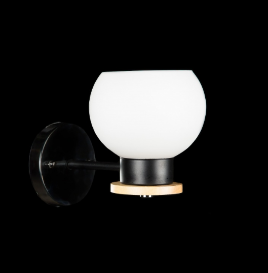 

Люстра Бра с плафонами Ray B9747B/1W (BLK+CR) (AN005352)