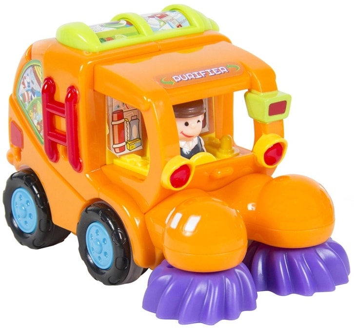

Игрушка Hola Toys Машинка Уборочная инерционная погремушка (386 ABC)