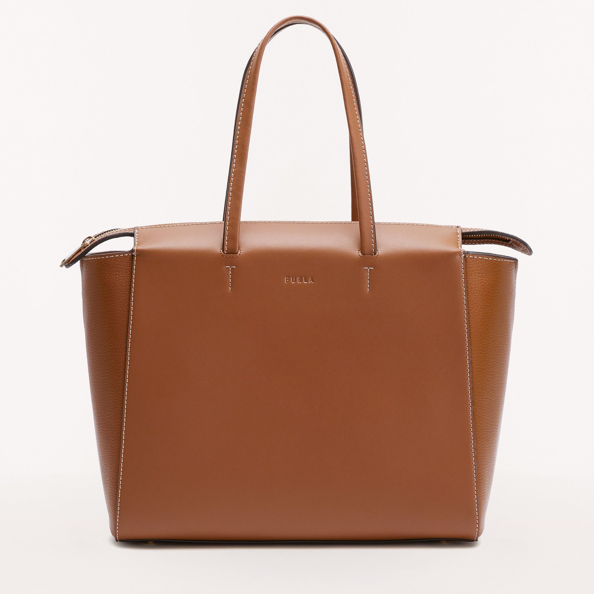 

Женская сумка кожаная Furla Regina L Tote WB00425BX021103B00 Cognac