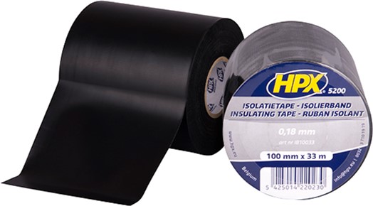

Профессиональная изоляционная лента HPX 5200 ПВХ 100 мм х 33 м Черная (IB10033)