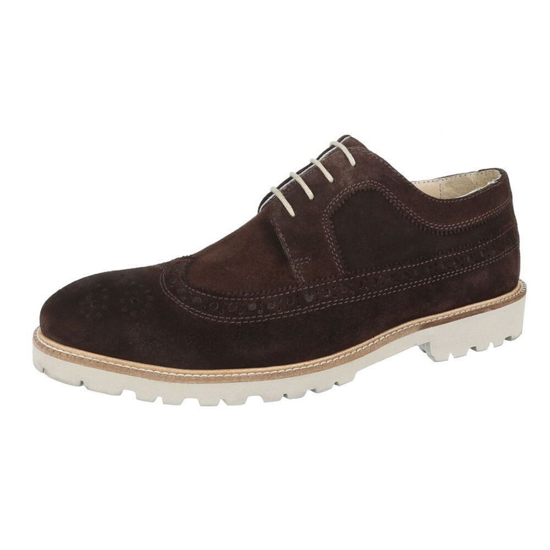 

Туфли мужские COOL WALK. Дерби, броги 45 Коричневый Кожа. (230193-brown! 45- 10264)