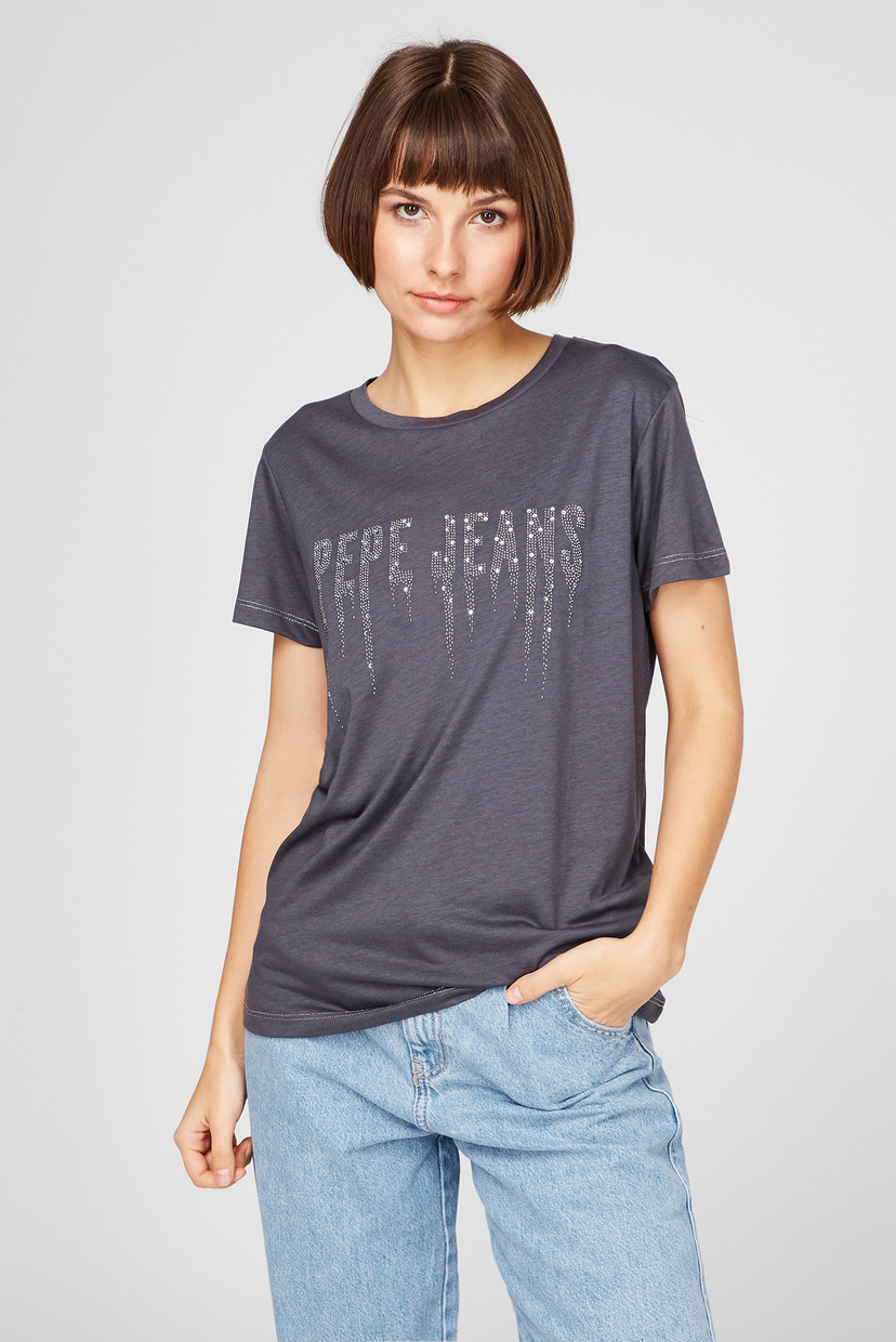 

Женская серая футболка DEBO Pepe Jeans  PL504997, Женская серая футболка DEBO Pepe Jeans S PL504997