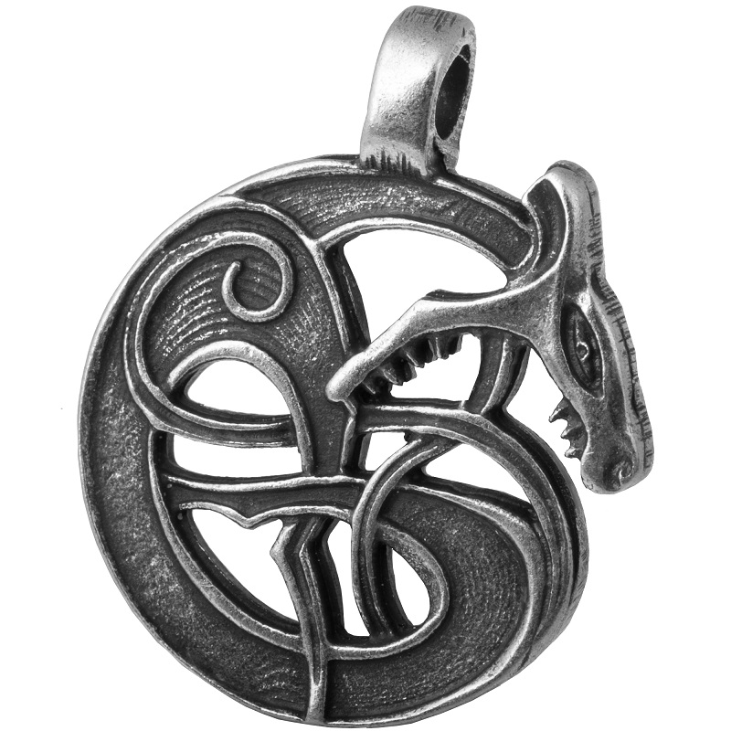 

Амулет кулон Змей Ёрмунганд Semantic Jewelry Серебрение 3.0 x 2.9 x 0.3 см