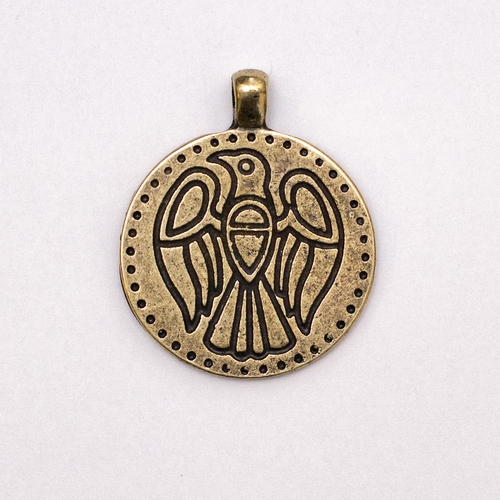 

Амулет кулон Сокол. Оберег Перуна Semantic Jewelry Бронзовое покрытие 2.5 x 3.0 x 0.2 см