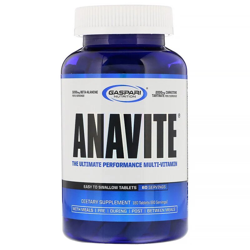 

Gaspari Nutrition Anavite 180 таблеток (4384303931)