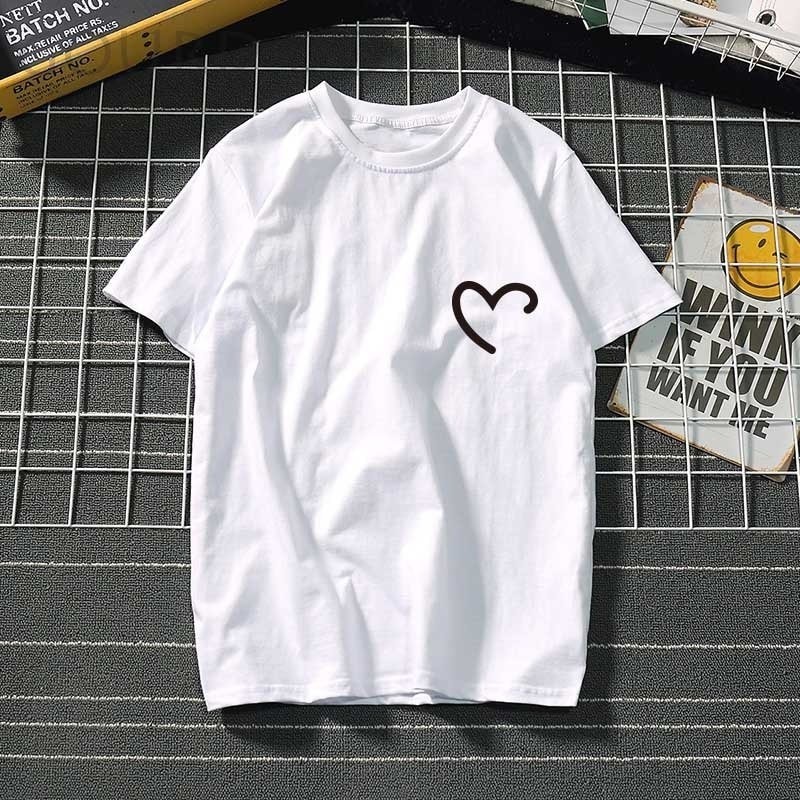 

Женская футболка J.Me Love heart белая S 3411