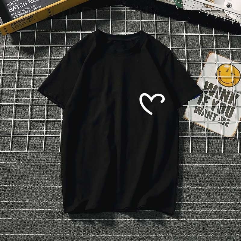 

Женская футболка J.Me Love heart черная S 3412