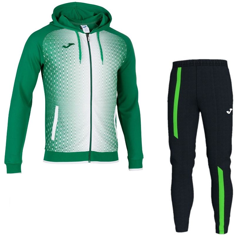 

Спортивный костюм с капюшоном Joma SUPERNOVA зелено-черный S 101285.452_101286.117