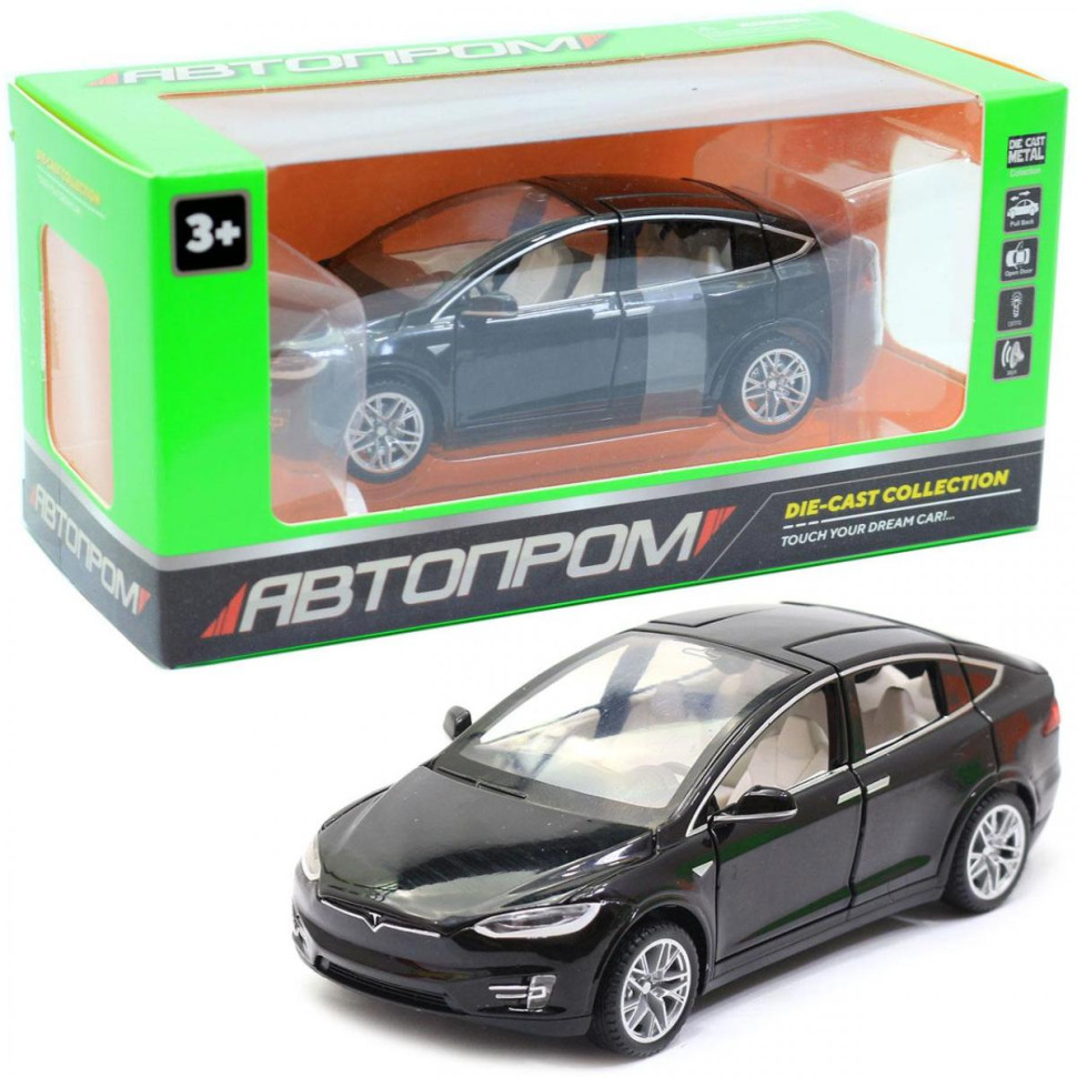 

Машина металлическая моделька Tesla Model X (Черный) 6603(Black)