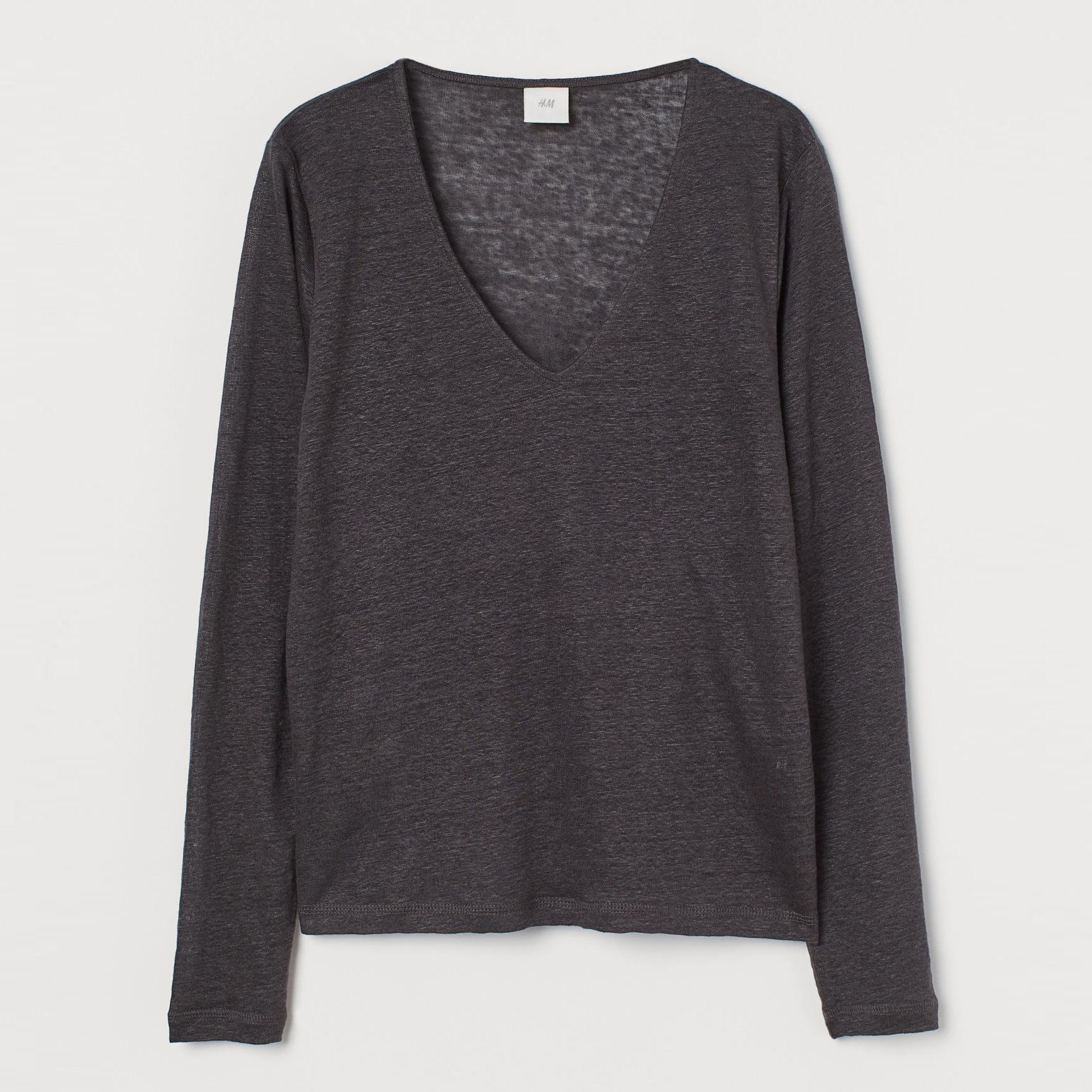 

Лонгслив H& 0938642  Темно-серый, Лонгслив H&M 0938642 M Темно-серый