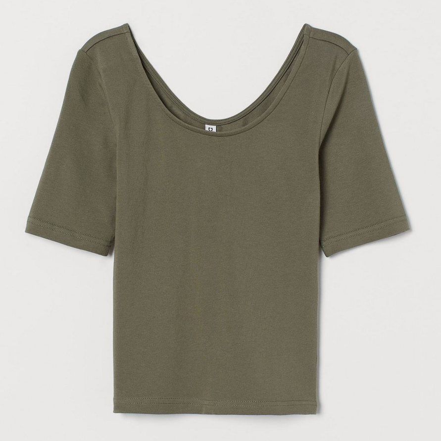 

Футболка H& 0887659_хак  Хаки, Футболка H&M 0887659_хак M Хаки