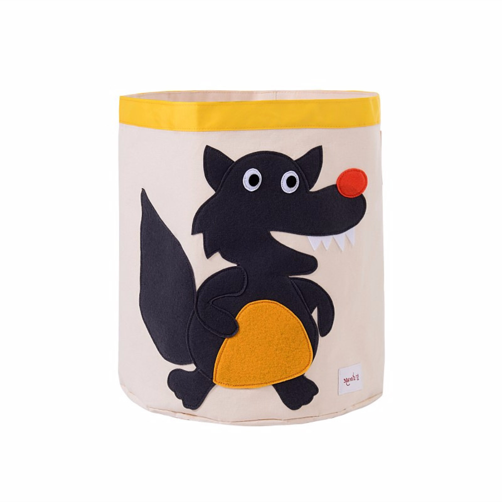 

Корзина для игрушек белая Волк (KD199 )