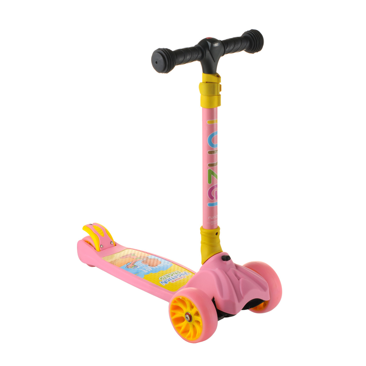 

Самокат Scooter Maxi со светящимися колесами, фонариком, складной руль