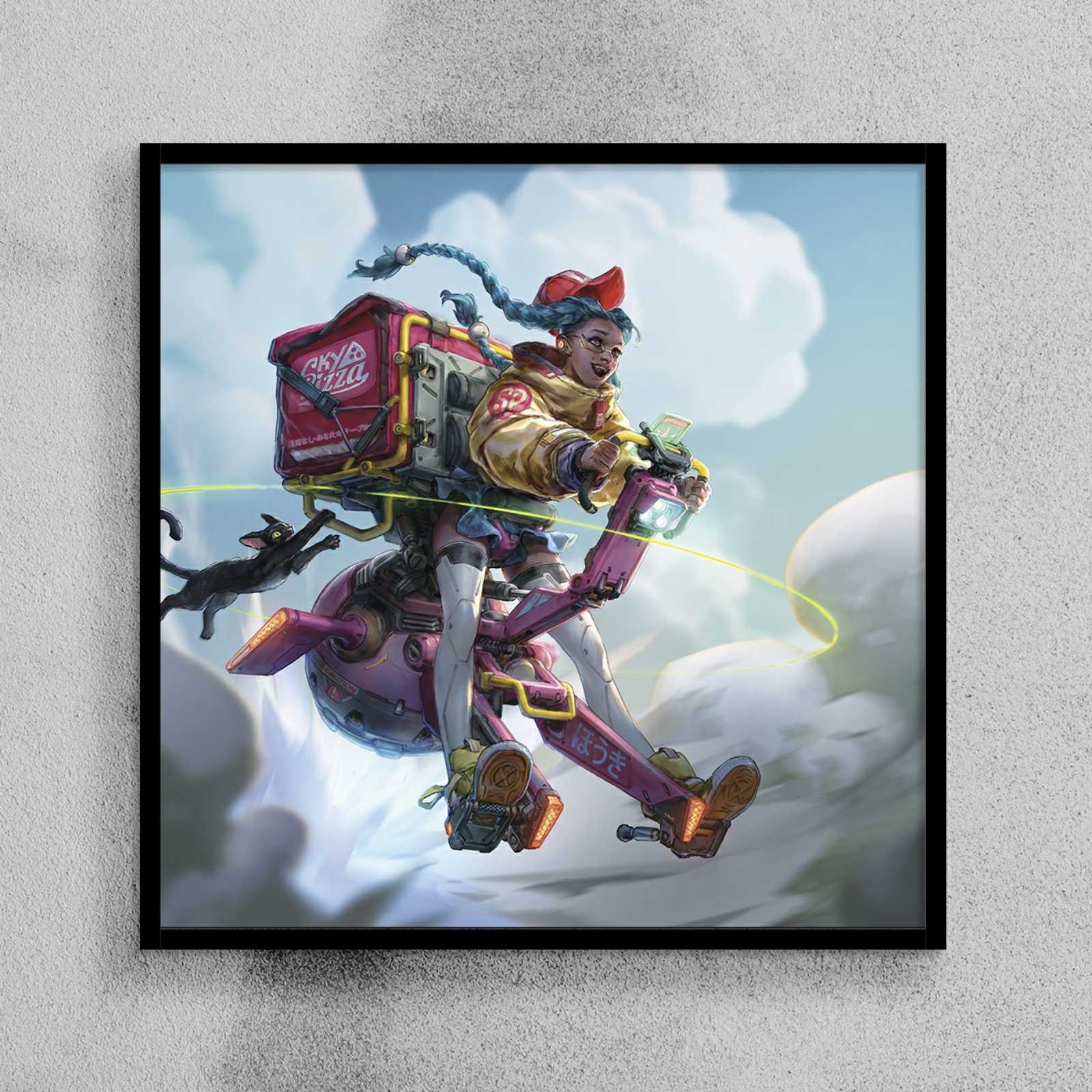 

Постер HELLO Posters CyberPunk Пеппи длинный чулок 50х50 см в рамке